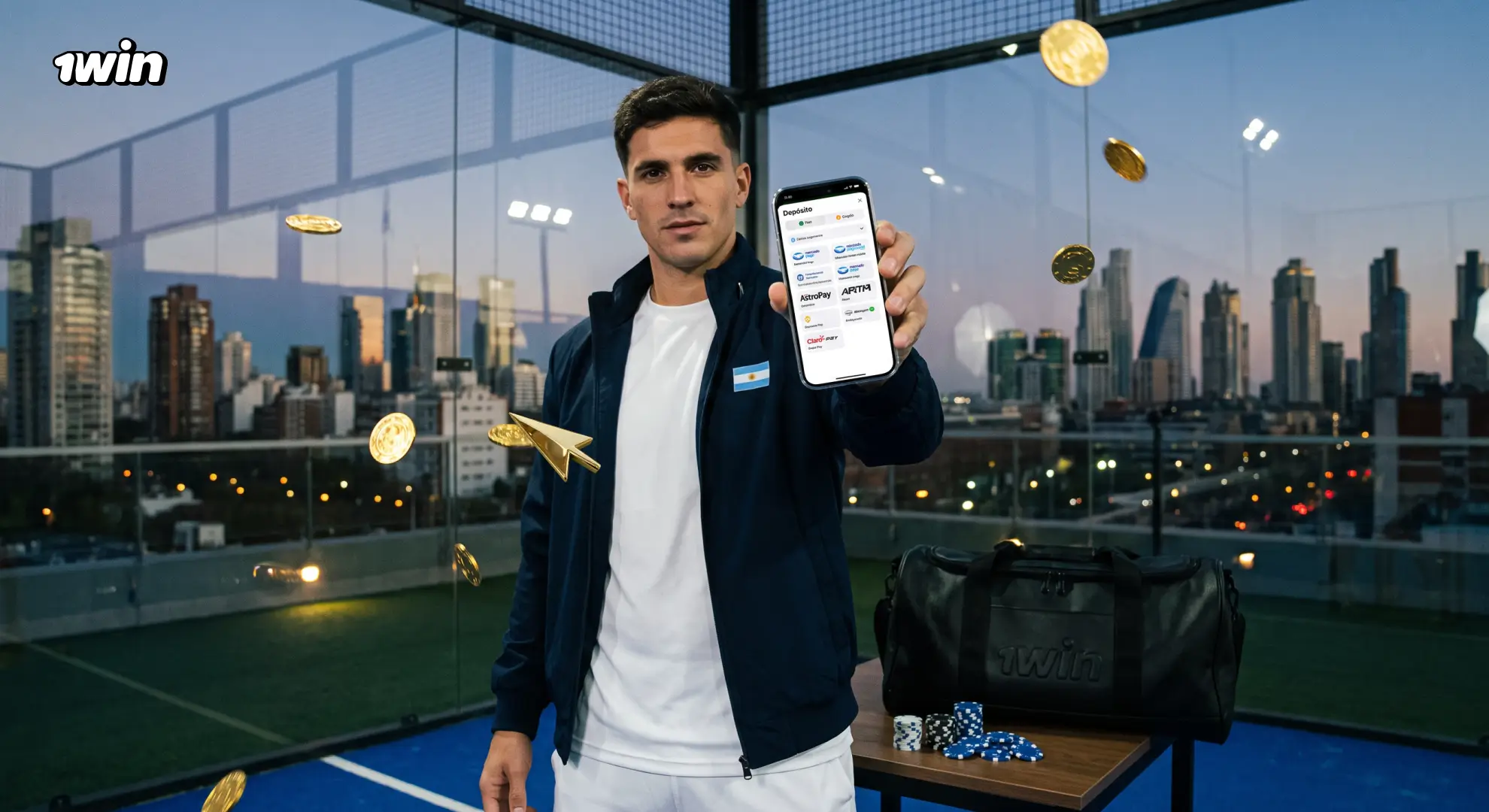 Depósitos con criptomoneda en 1win